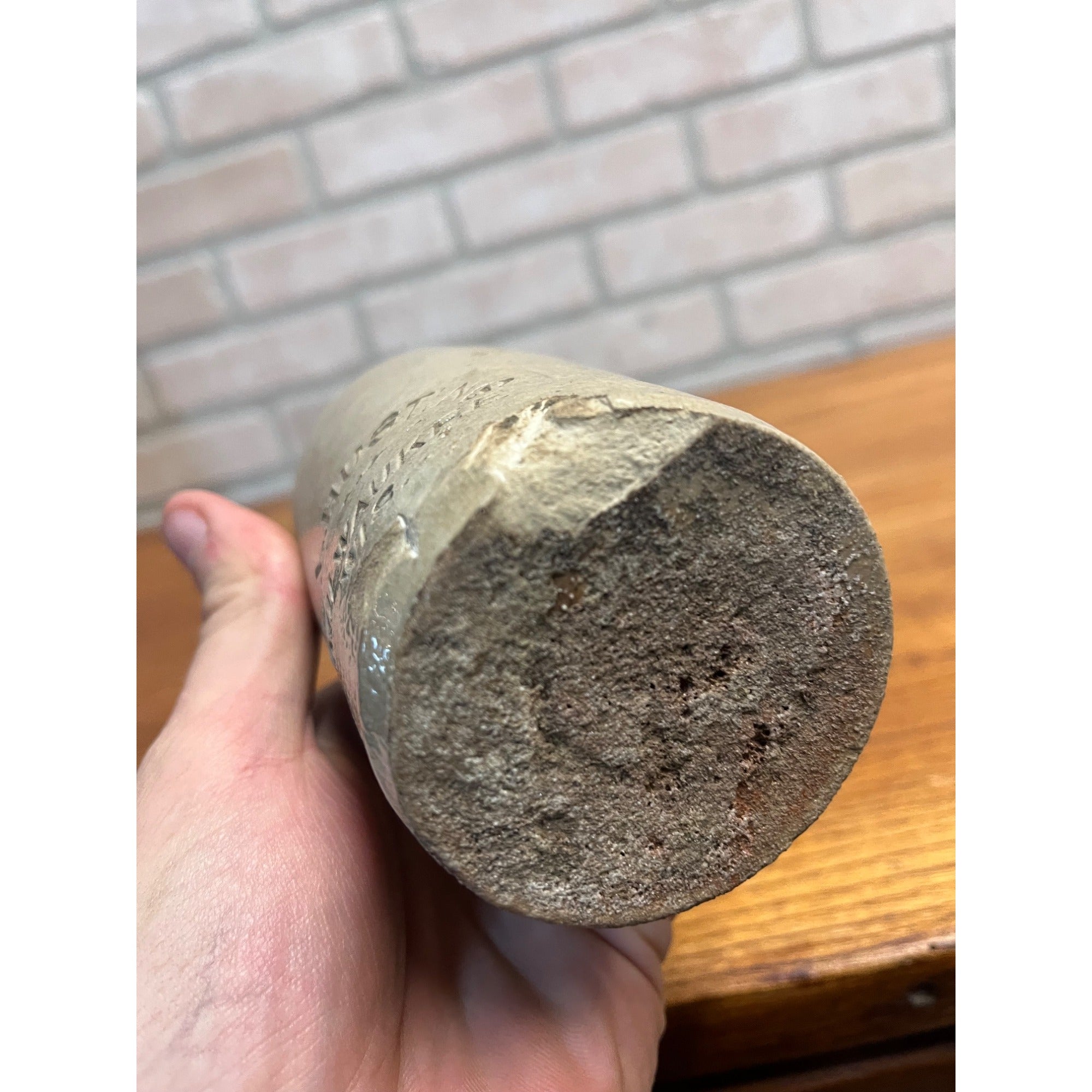 Antique 1800s E.L. Husting Milwaukee Wis. Clay Stoneware Beer Bottle