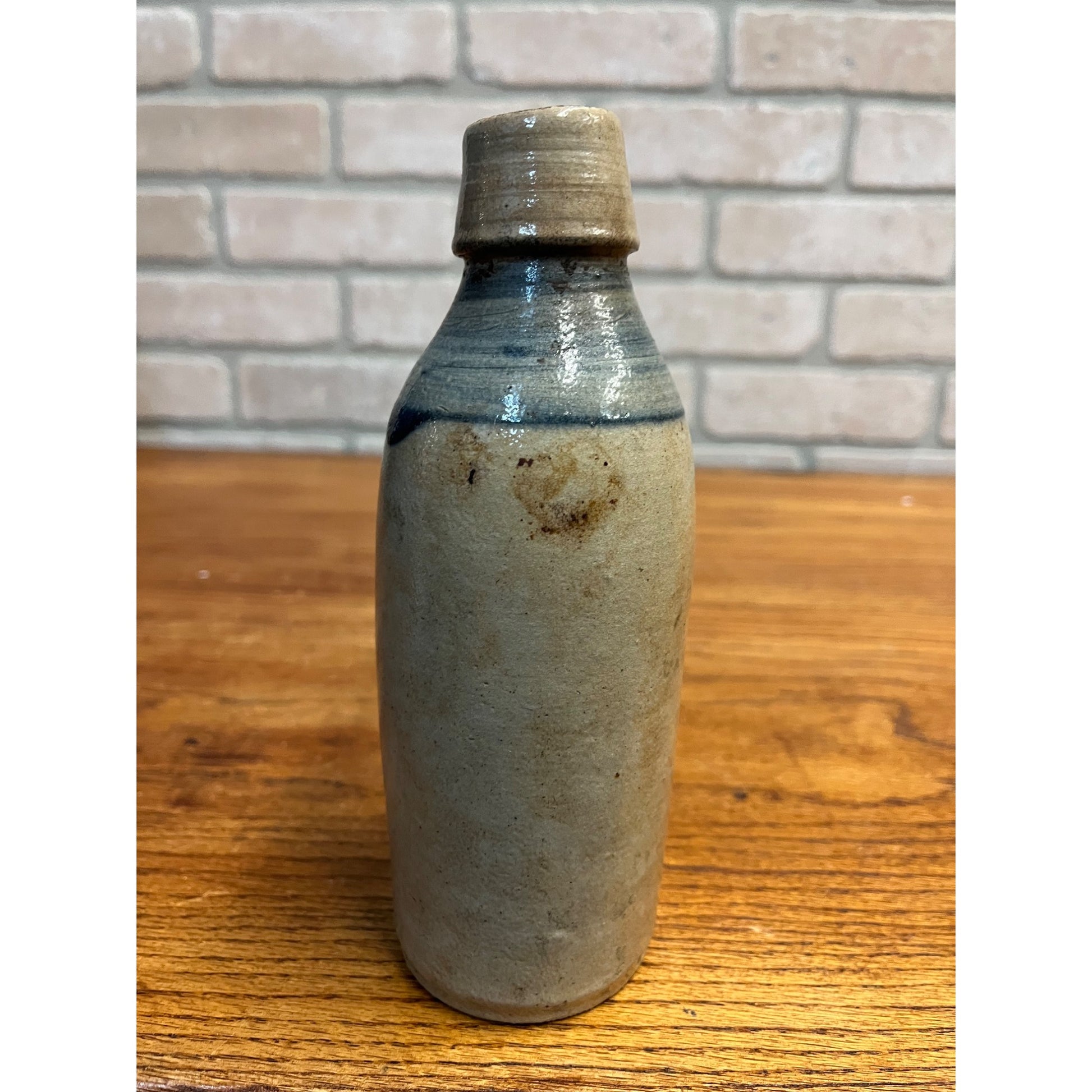 Antique 1800s E.L. Husting Milwaukee Wis. Clay Stoneware Beer Bottle
