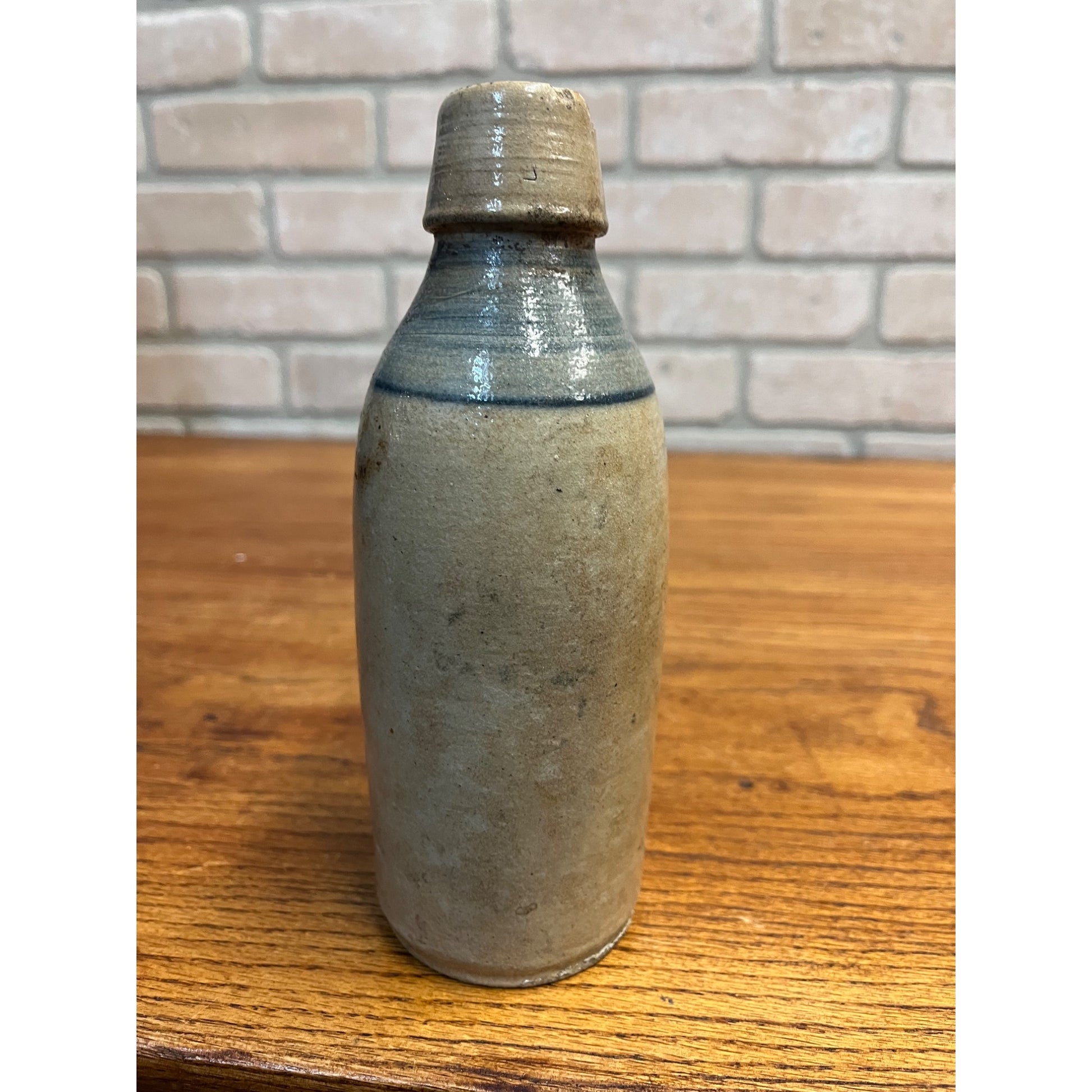 Antique 1800s E.L. Husting Milwaukee Wis. Clay Stoneware Beer Bottle