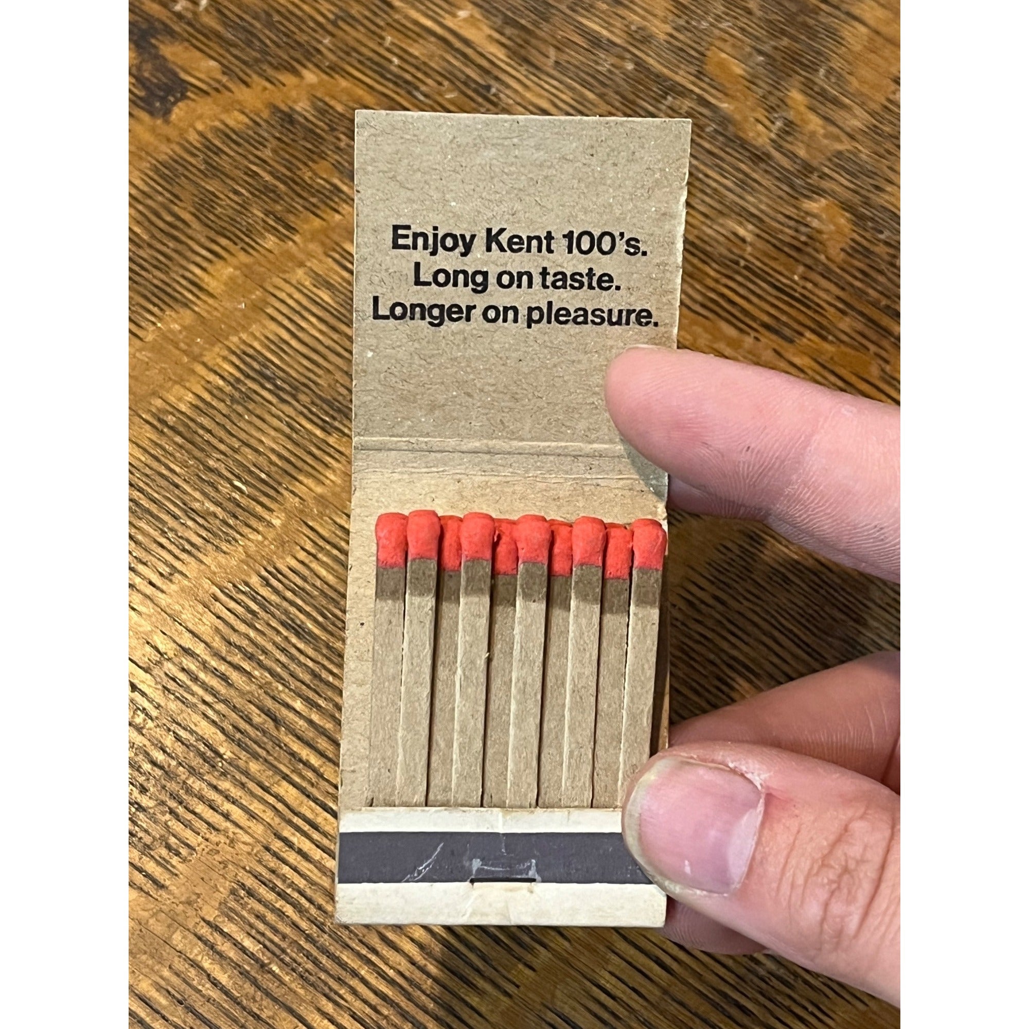VINTAGE Matchbook Advertising  Kent Cigarettes.