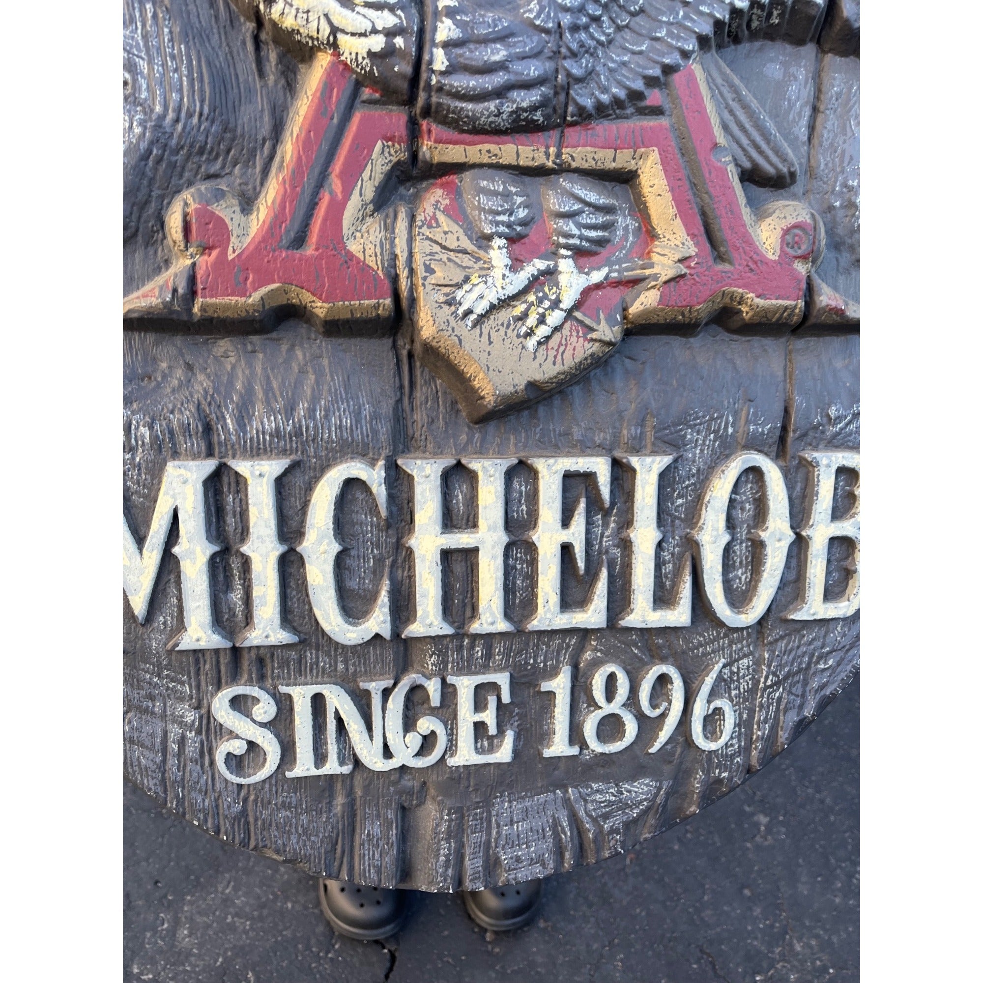 Vintage 1980s Michelob On Tap Anheuser Busch Beer Eagle Plastic Bar Sign