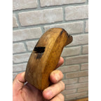 Antique Cooper's Barrel Makers Round Bottom Wooden Plane Curved Sole Tool 4.5"