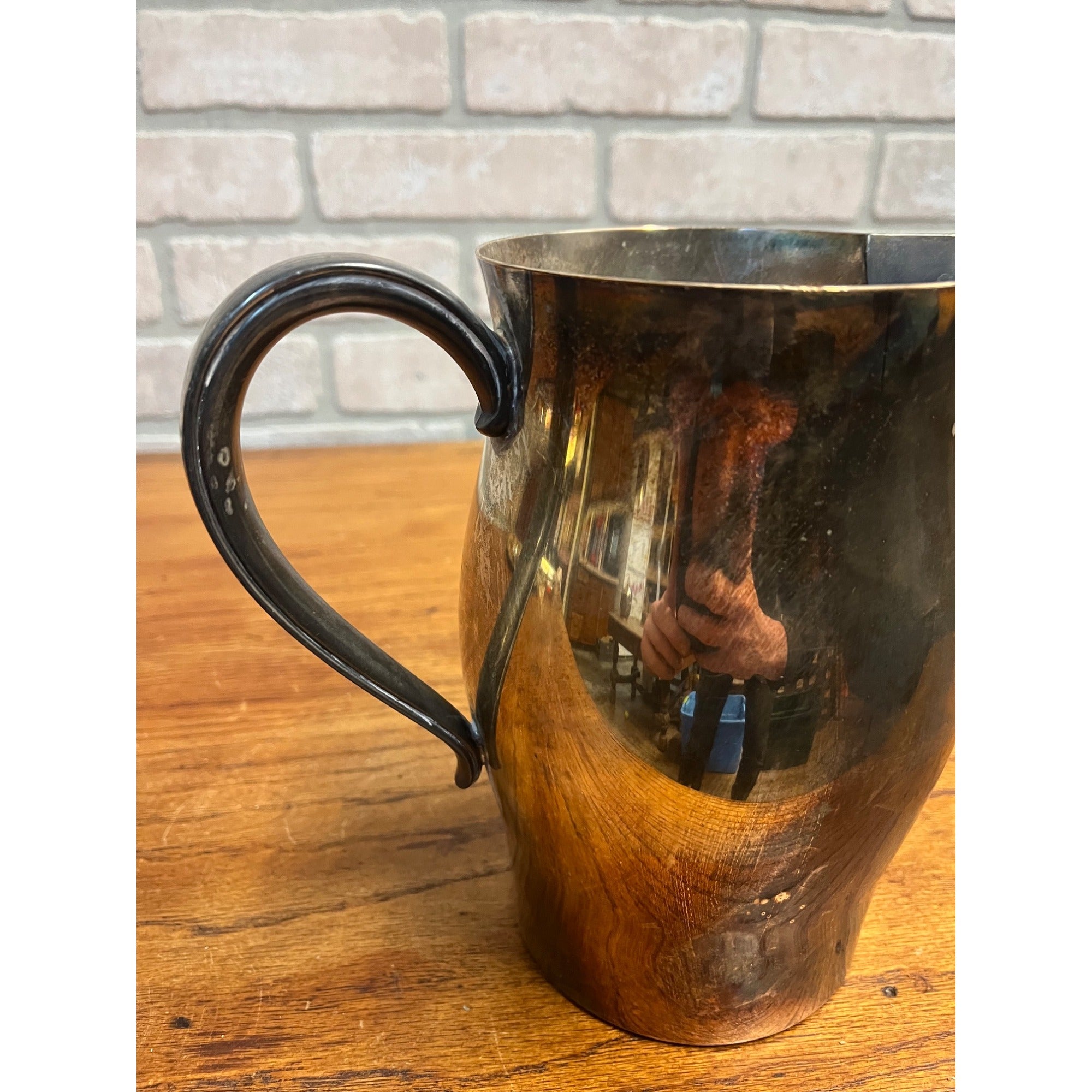 Vintage Wm. Rogers Paul Revere Reproduction Silver Plate Pitcher 7.5"