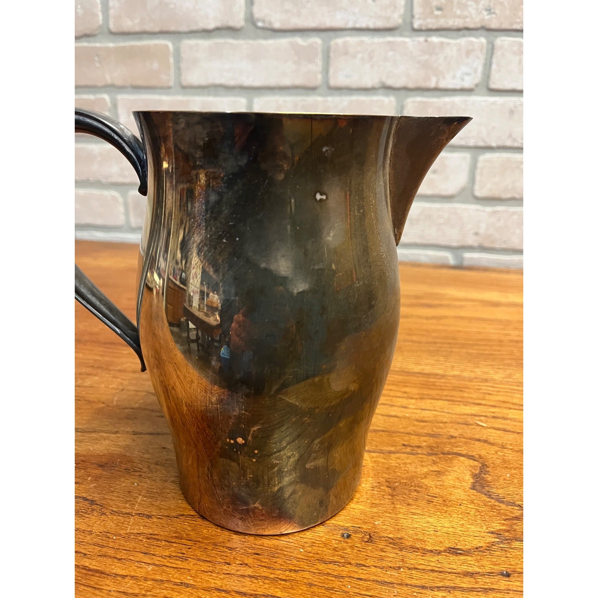 Vintage Wm. Rogers Paul Revere Reproduction Silver Plate Pitcher 7.5"