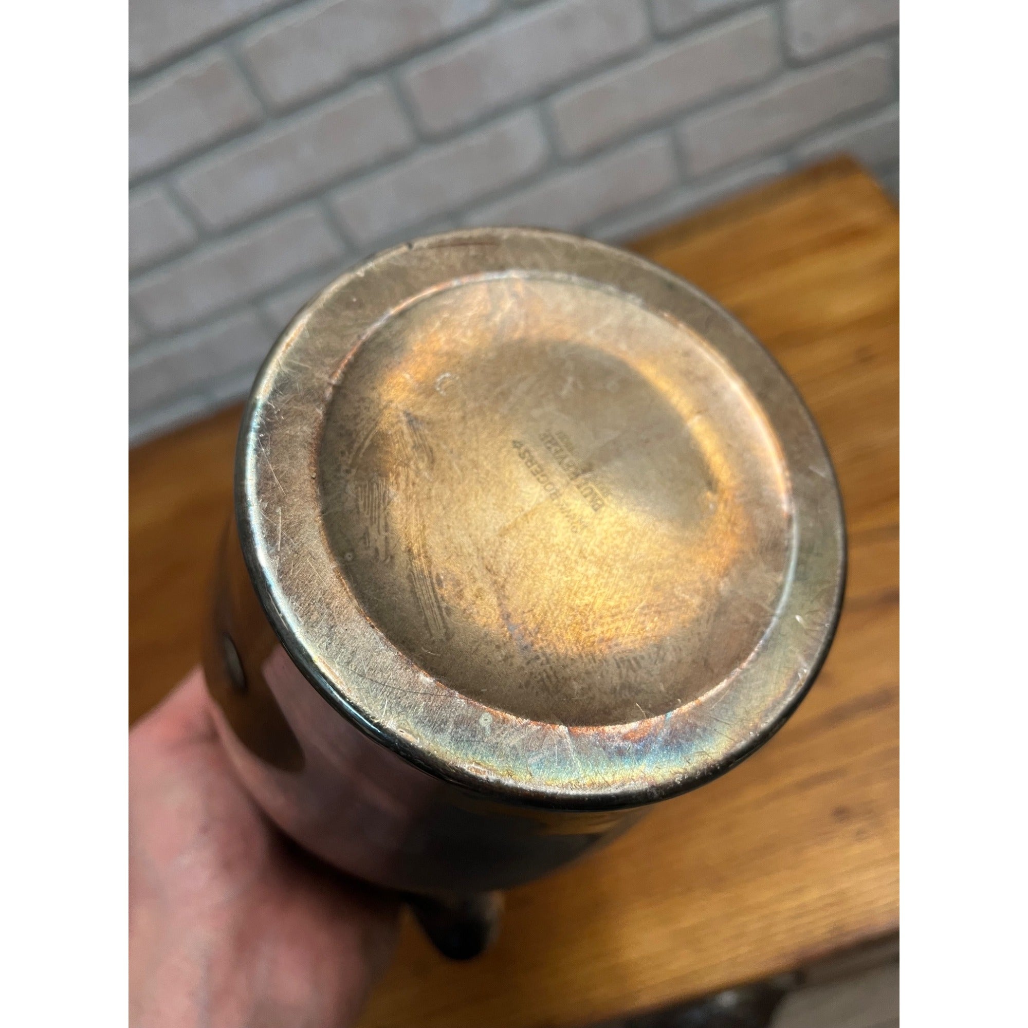 Vintage Wm. Rogers Paul Revere Reproduction Silver Plate Pitcher 7.5"