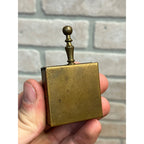 Vintage Mini Portable Pocket Purse Travel Cigarette Ashtray Brass Silent Butler