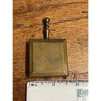 Vintage Mini Portable Pocket Purse Travel Cigarette Ashtray Brass Silent Butler