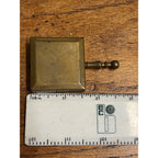 Vintage Mini Portable Pocket Purse Travel Cigarette Ashtray Brass Silent Butler