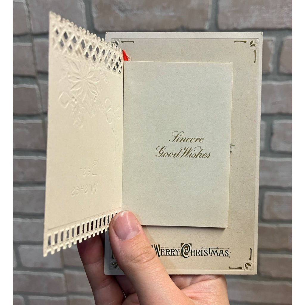 Vintage 1918 Christmas Postcard w/ Christmas Seal Tied US American Red Cross