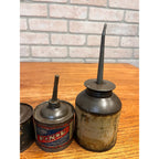 Vintage Standard Oil Finol, Maytag, Sears Hand Oilers Advertising Lot Cans Gas