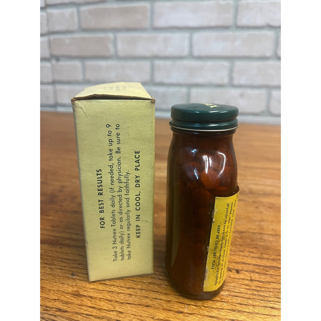 Vintage Nutrex Nutritional Concentrate W/ Box Pharmacy Drug Store Advertising