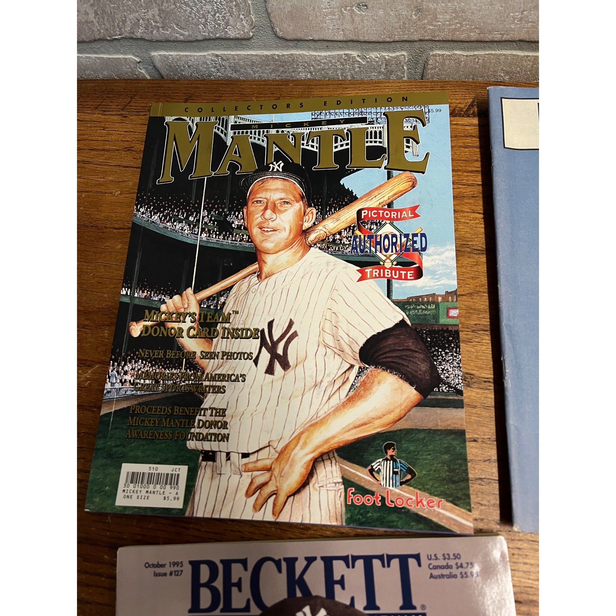 Vintage Mickey Mantle Magazines Beckett Tribute 1995 Pictorial Tribute ++