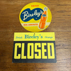 Original Drink Bireley's Orange Drink Decal Sticker Large & Closed Sign