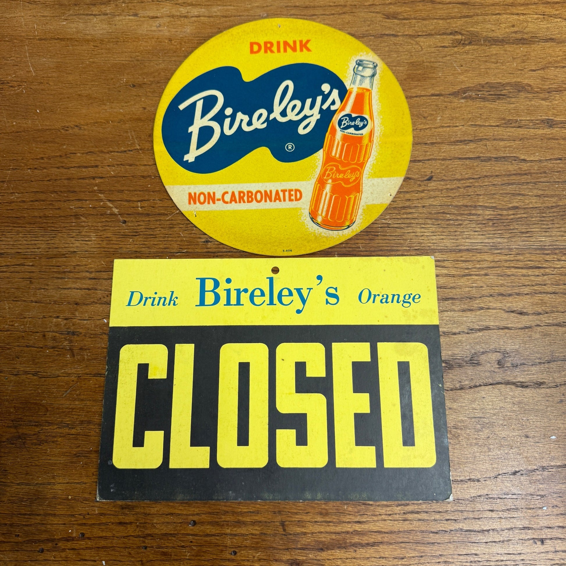 Original Drink Bireley's Orange Drink Decal Sticker Large & Closed Sign