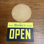 Original Drink Bireley's Orange Drink Decal Sticker Large & Closed Sign