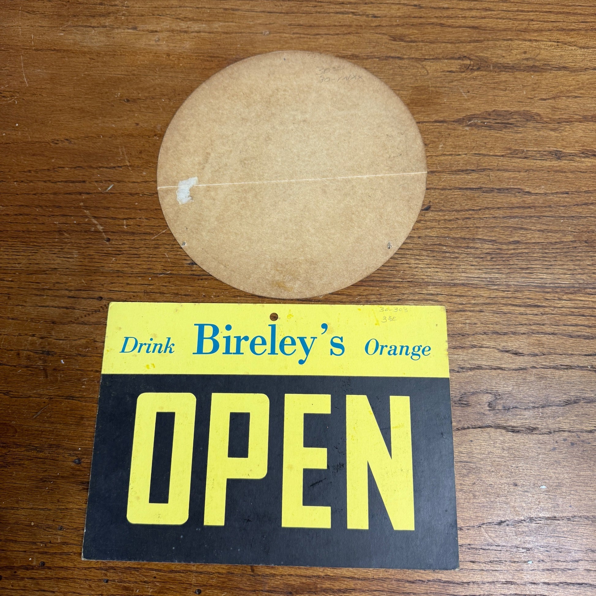 Original Drink Bireley's Orange Drink Decal Sticker Large & Closed Sign