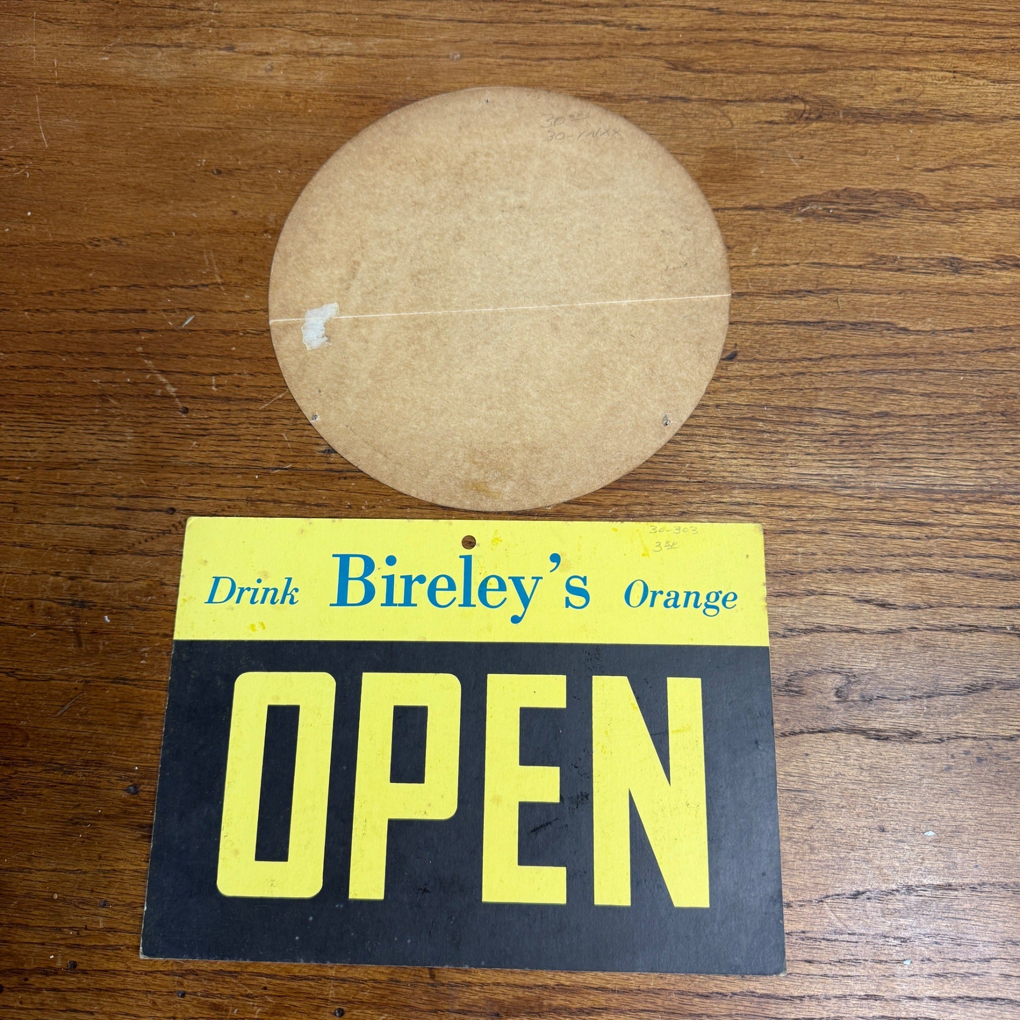 Original Drink Bireley's Orange Drink Decal Sticker Large & Closed Sign