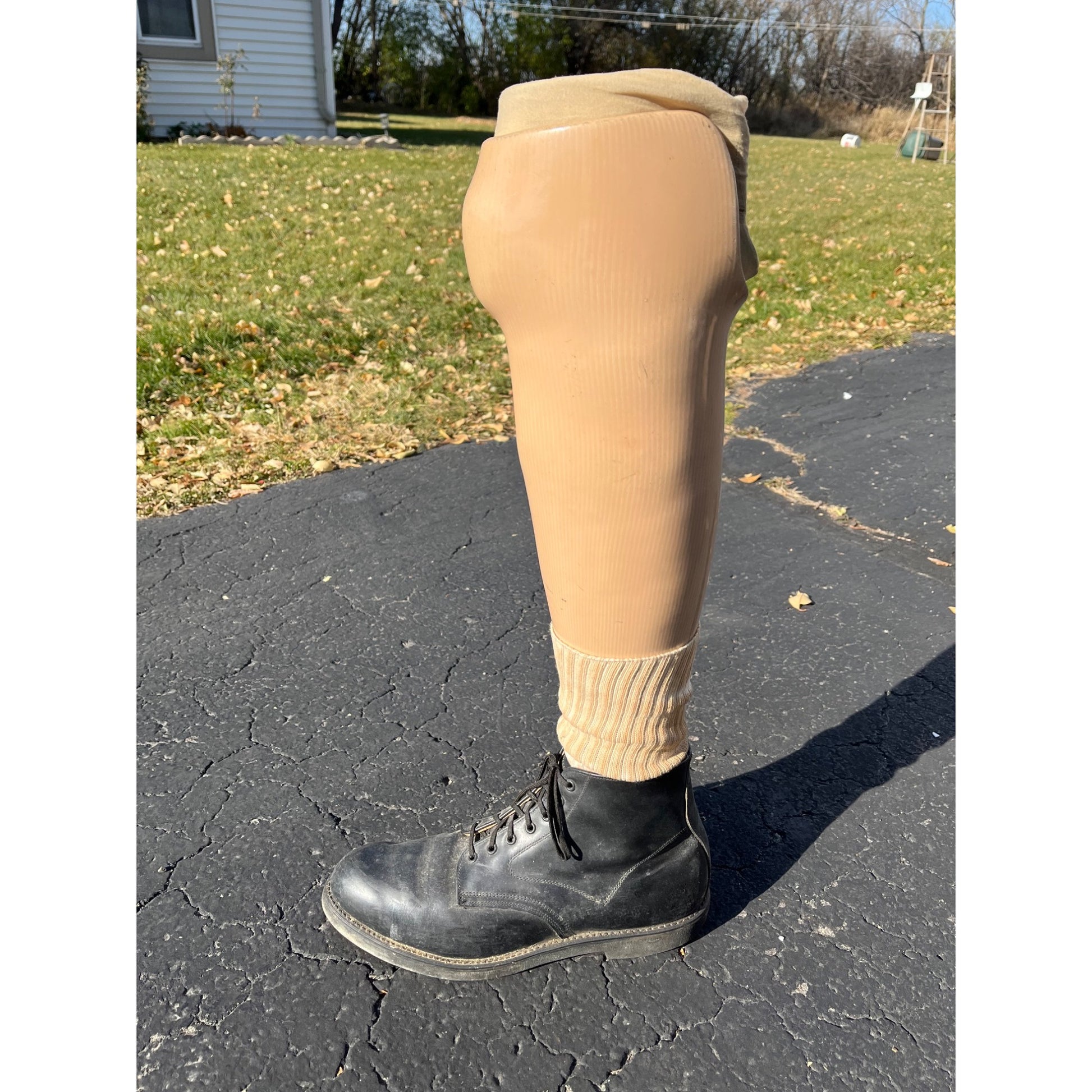Vintage Prosthetic Left Leg Medical Artificial Limb Amputee Oddity