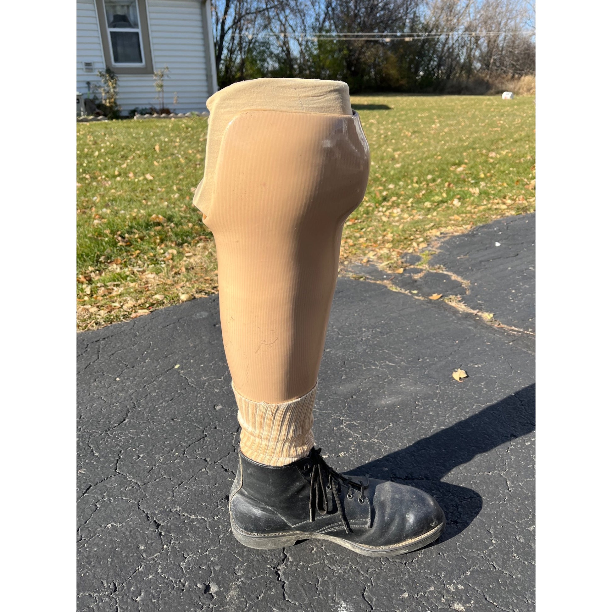 Vintage Prosthetic Left Leg Medical Artificial Limb Amputee Oddity