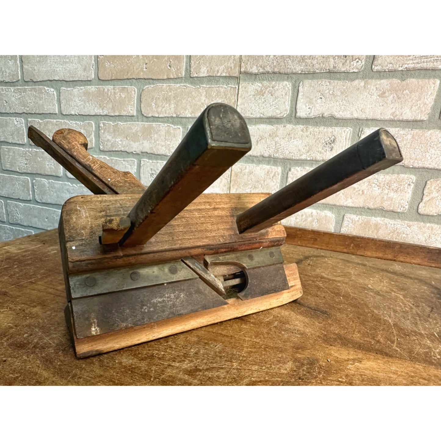 Antique Primitive 1800s Plough Plow Plane Woodworking Tool Unbranded 1/2" Cut