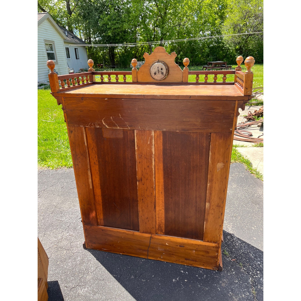 Original Antique 1900s Belding Silk Spool Country Store Advertising Cabinet