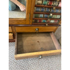 Original Antique 1900s Belding Silk Spool Country Store Advertising Cabinet