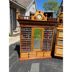 Original Antique 1900s Belding Silk Spool Country Store Advertising Cabinet
