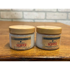 Vintage 1940s Edna Wallace Hopper's Facial Cream Milk Glass Jars w/ Contents