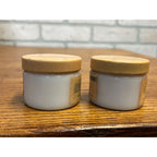 Vintage 1940s Edna Wallace Hopper's Facial Cream Milk Glass Jars w/ Contents