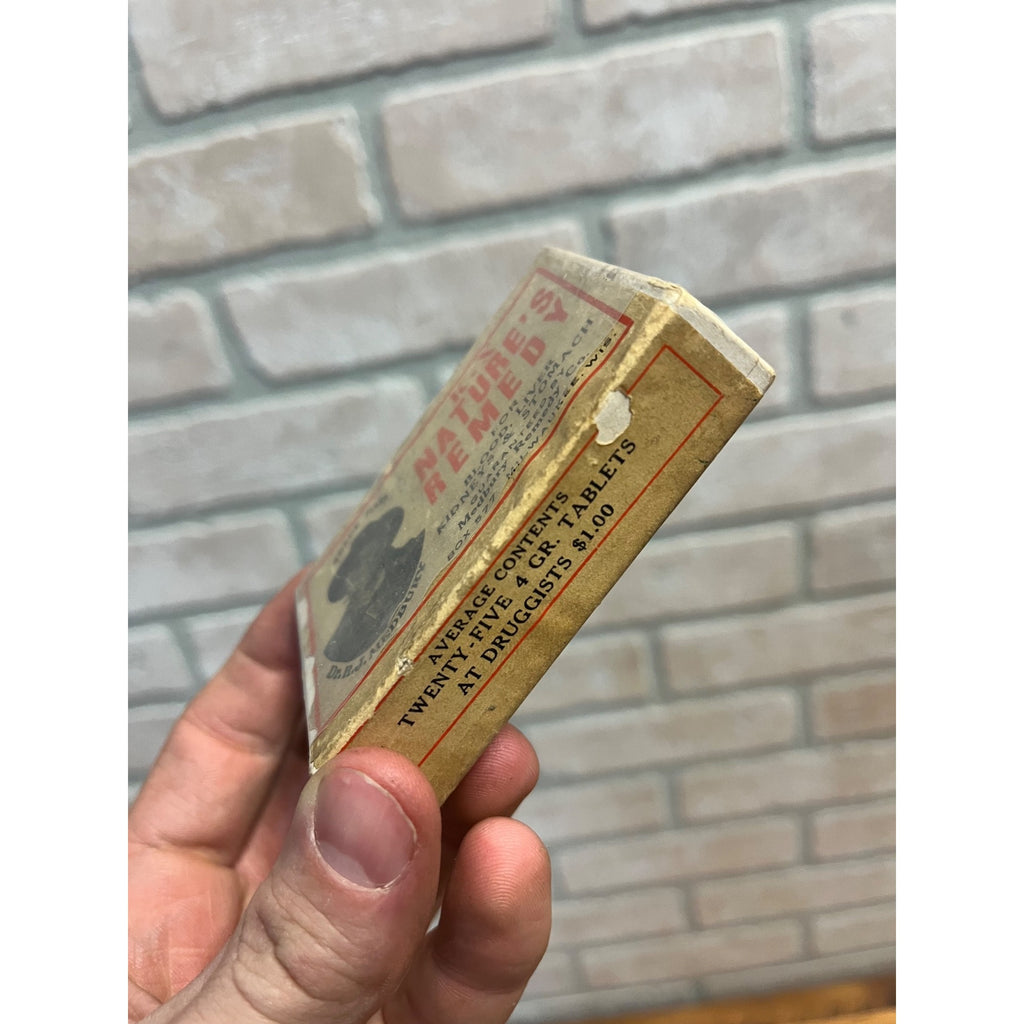 Vintage K-X Nature's Remedy Medbury Milwaukee Wis Advertising Quack Medicine Box