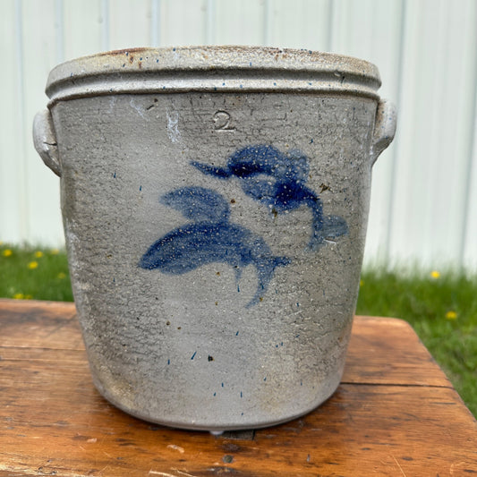 Bachelder Menasha Wis Stoneware Crock 2 Gallon Cobalt