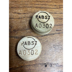 Vintage Pre-Prohibition Pabst Blue Ribbon Beer Barrel Keg Stopper Bung Lot (2)