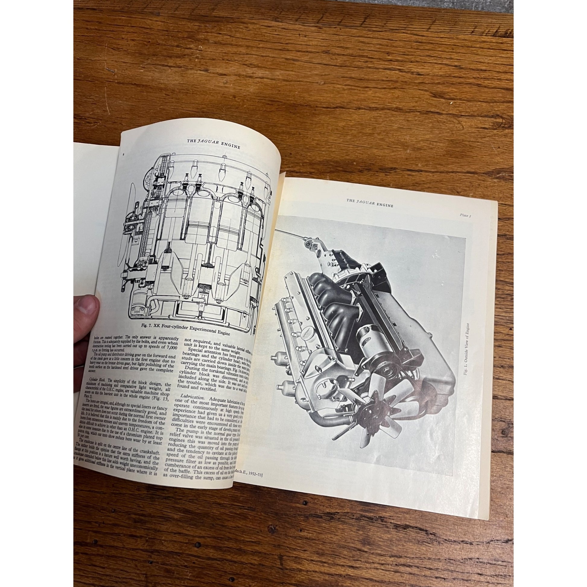 Vintage The Jaguar Engine - W. M. Heynes 1955 Advertising Salesman Data Book
