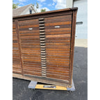 Antique LARGE Hamilton Printer’s Cabinet 74 Drawers Letterpress Typeset Industrial Storage