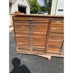 Antique LARGE Hamilton Printer’s Cabinet 74 Drawers Letterpress Typeset Industrial Storage