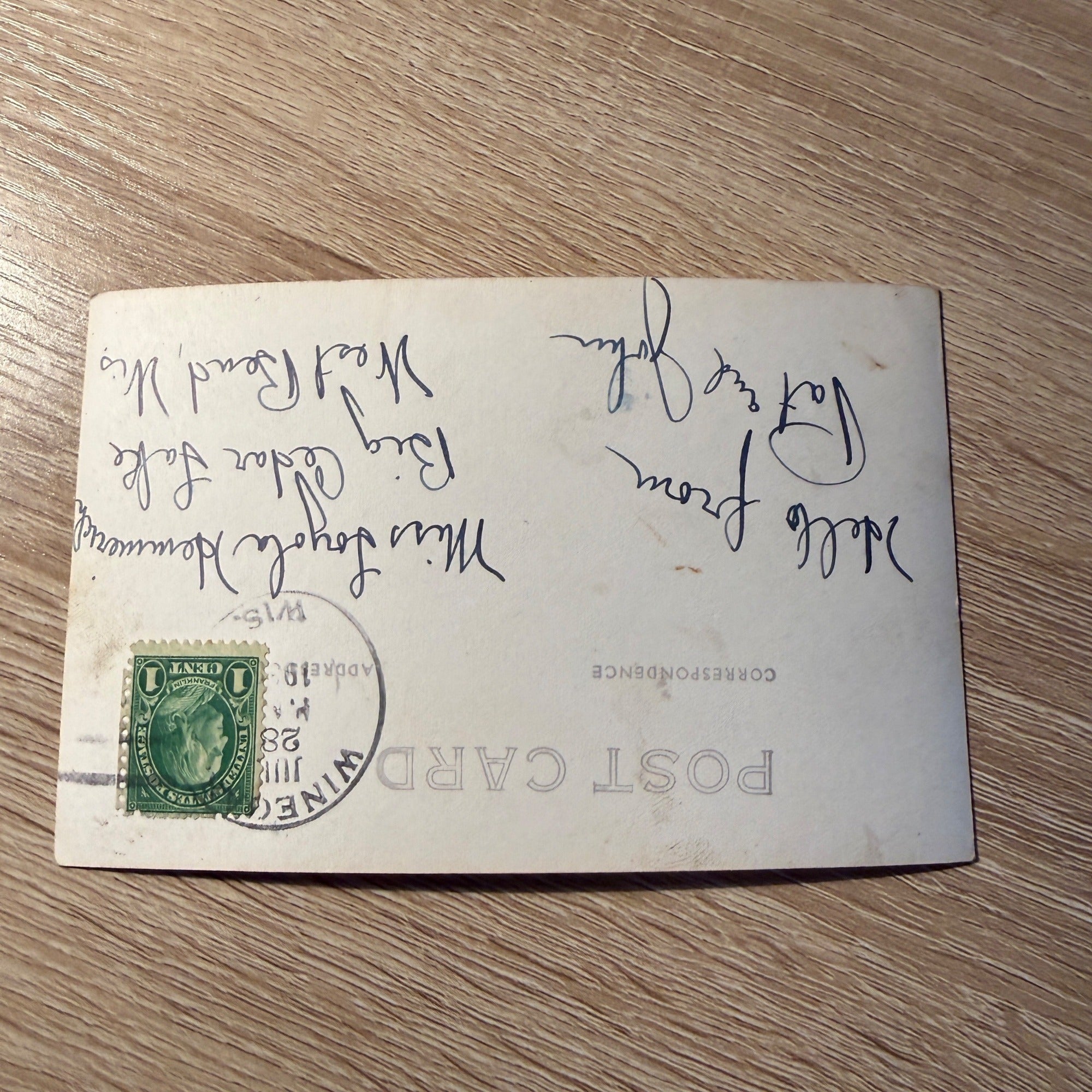 RPPC Postcard Manitowish River Rice-Maid Photos Big Cedar Lake Wis 1930s