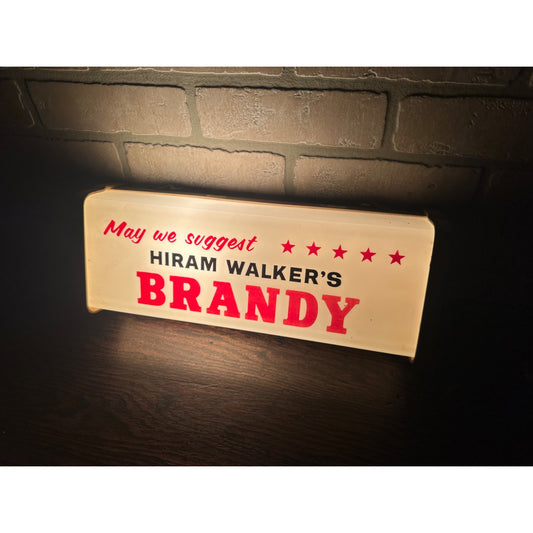 RARE Vintage 1950s Hiram Walker's Brandy Liquor Store Advertising Lighted Sign