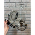 Antique Victorian Cast Iron Wall Bracket Oil Lamp Swing Arm Complete