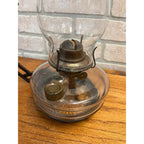 Antique Victorian Cast Iron Wall Bracket Oil Lamp Swing Arm Complete