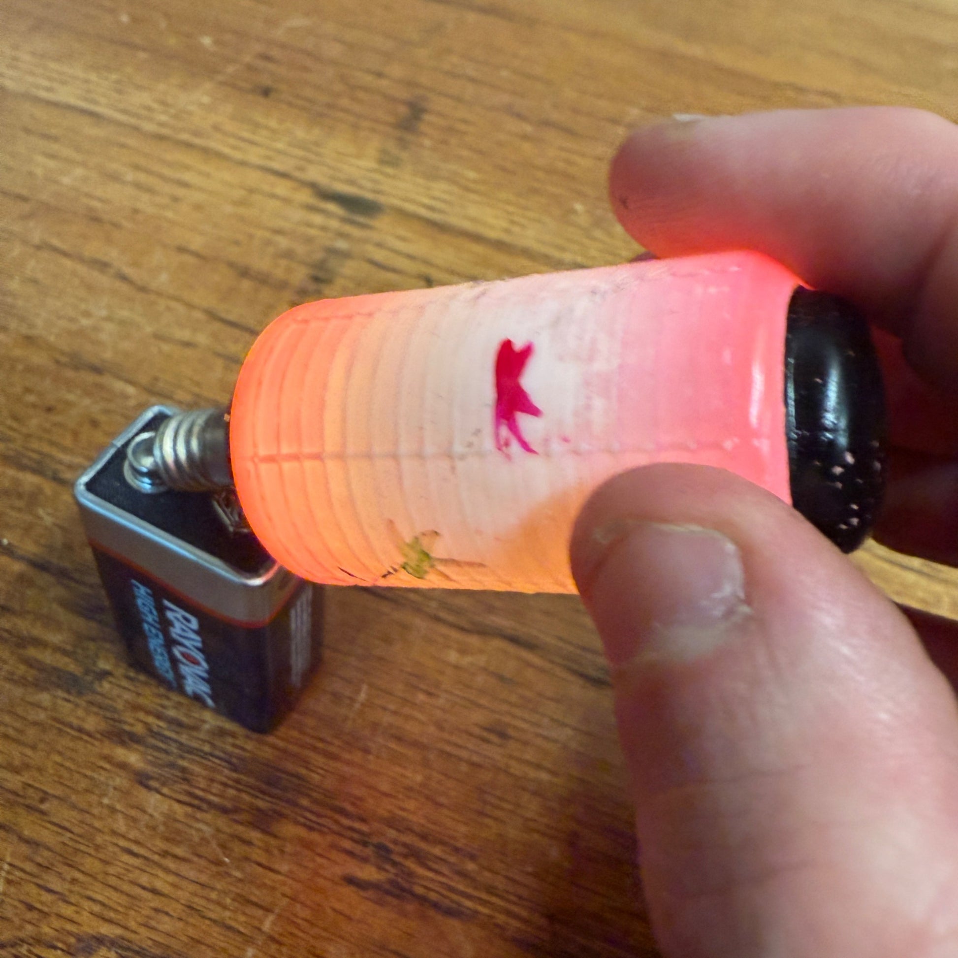 Vintage Christmas C6 Figural Glass Light Bulbs Santa, Chinese Lantern - Works!