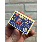 Vintage Copperhead Impregnated Diamond Strike On Box Matches w/ Matches