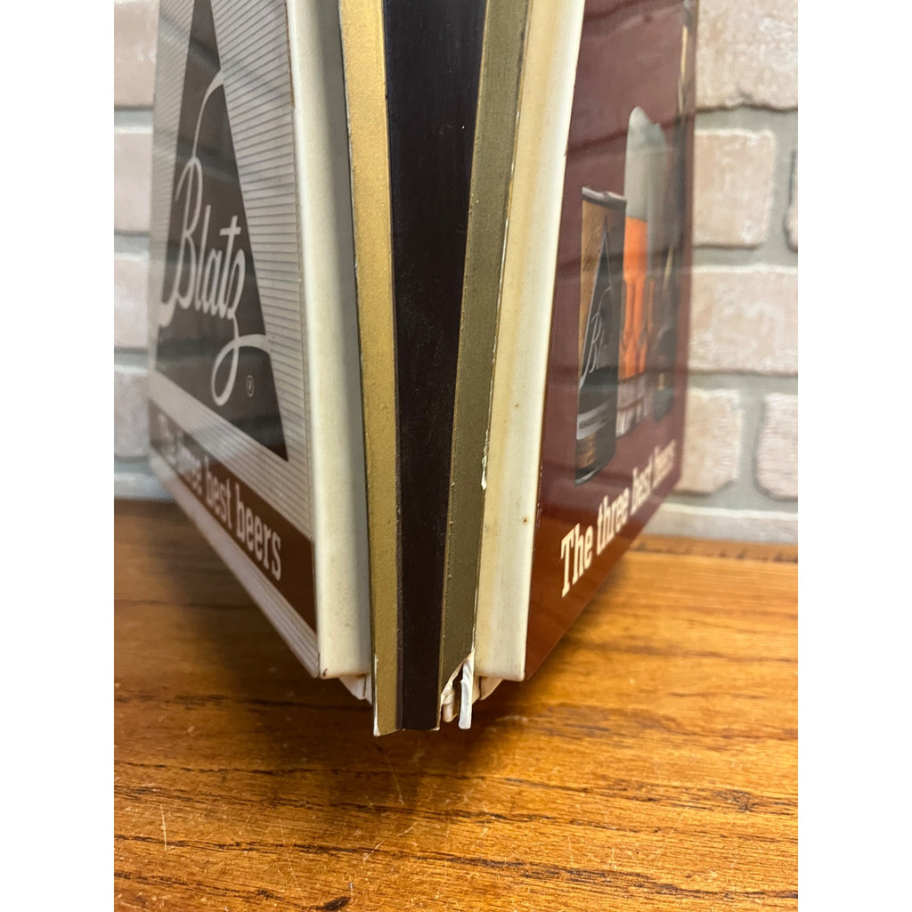 Vintage 1960s Blatz Milwaukee Beer Lighted Hanging Rotating Motion Bar Sign