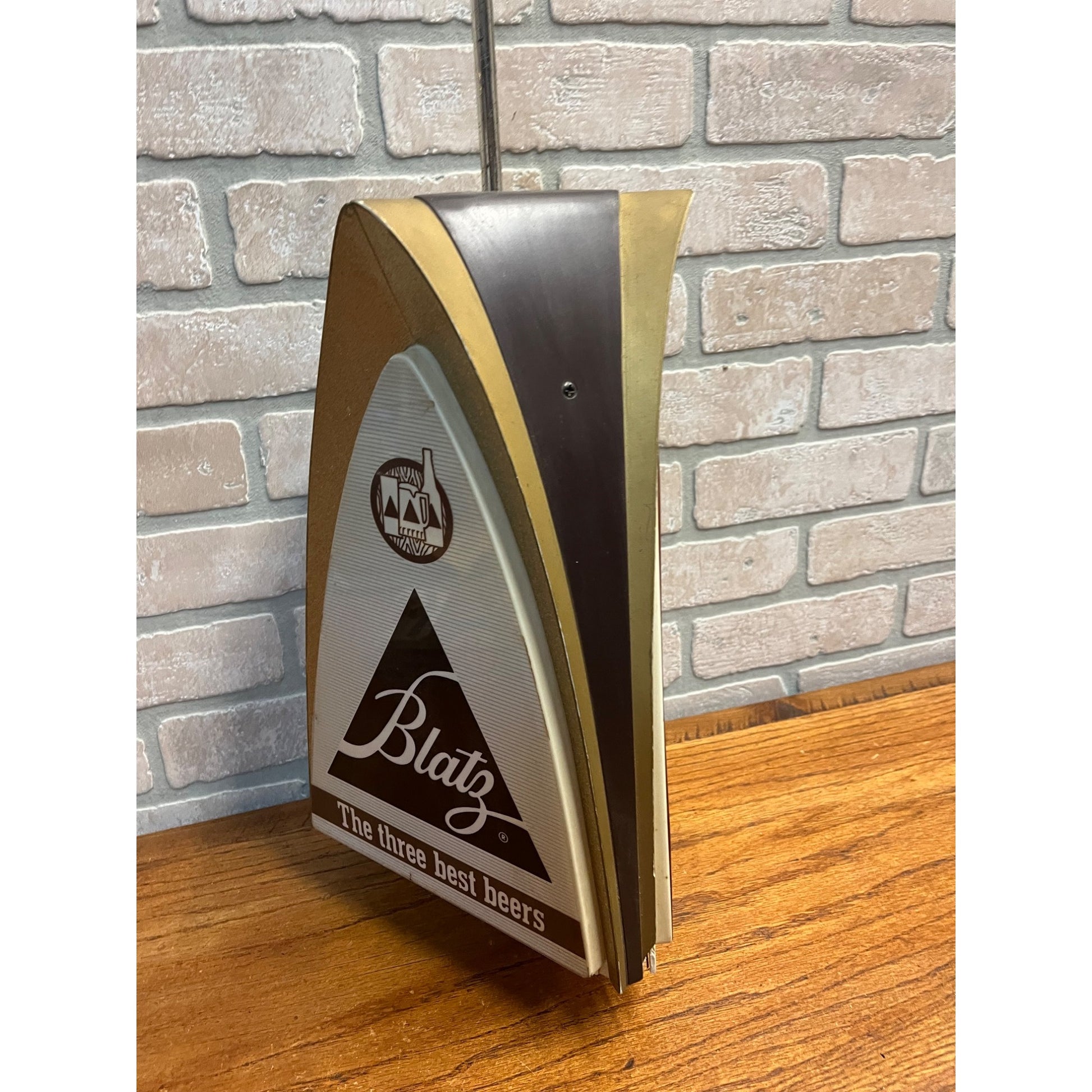 Vintage 1960s Blatz Milwaukee Beer Lighted Hanging Rotating Motion Bar Sign