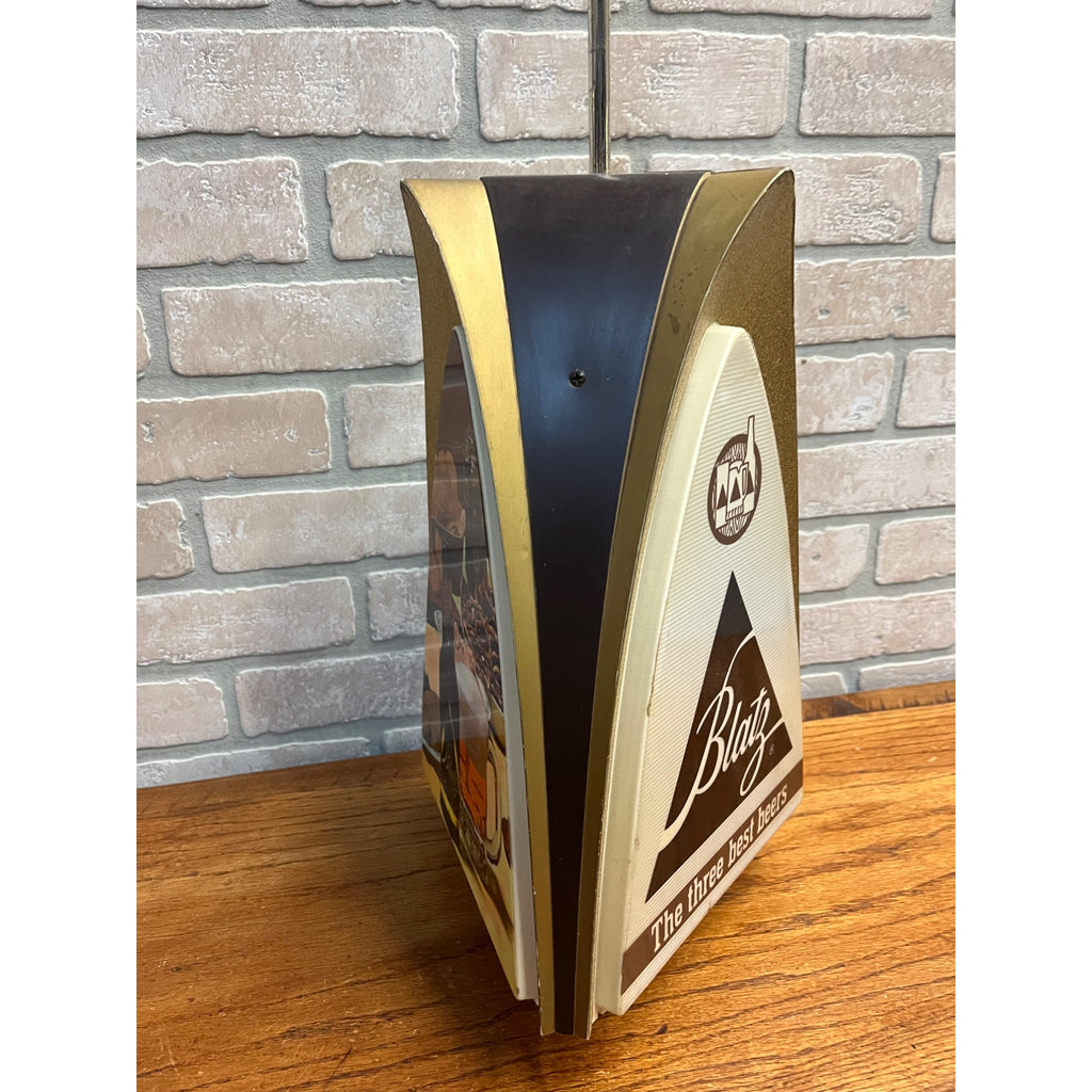 Vintage 1960s Blatz Milwaukee Beer Lighted Hanging Rotating Motion Bar Sign