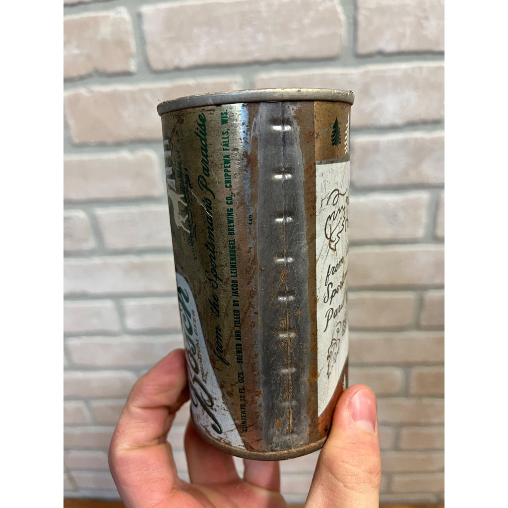 Vintage Bosch Houghton Mi Flat Top Beer Can , Empty - As-Is - Fair Cond.