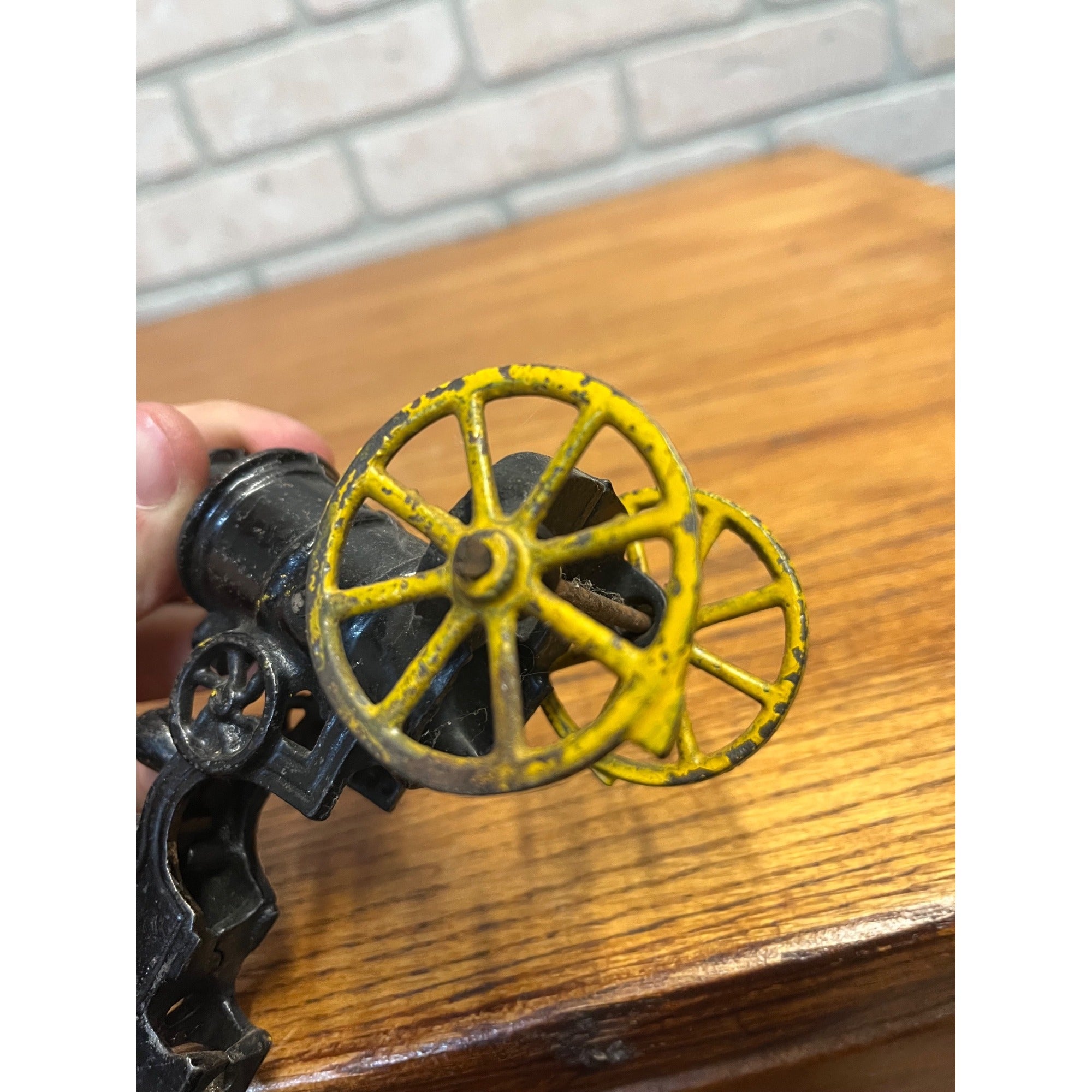 Vintage Cast Iron Fire Pumper Engine Horse-Drawn Wagon Part Kenton? Hubley?
