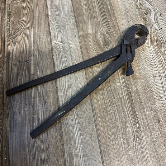 Antique #2 Large Cast Wrench Long Railroad Steam Engine Tongs? Blacksmith