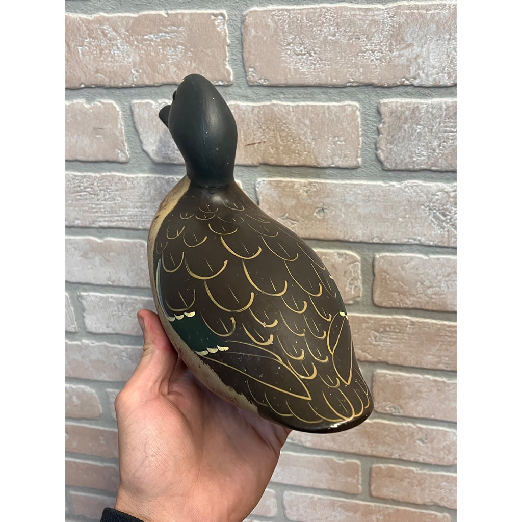 Vintage Art Bergman Pair Blue-Winged Teal Wooden Duck Decoys Van Dyne WI Wis
