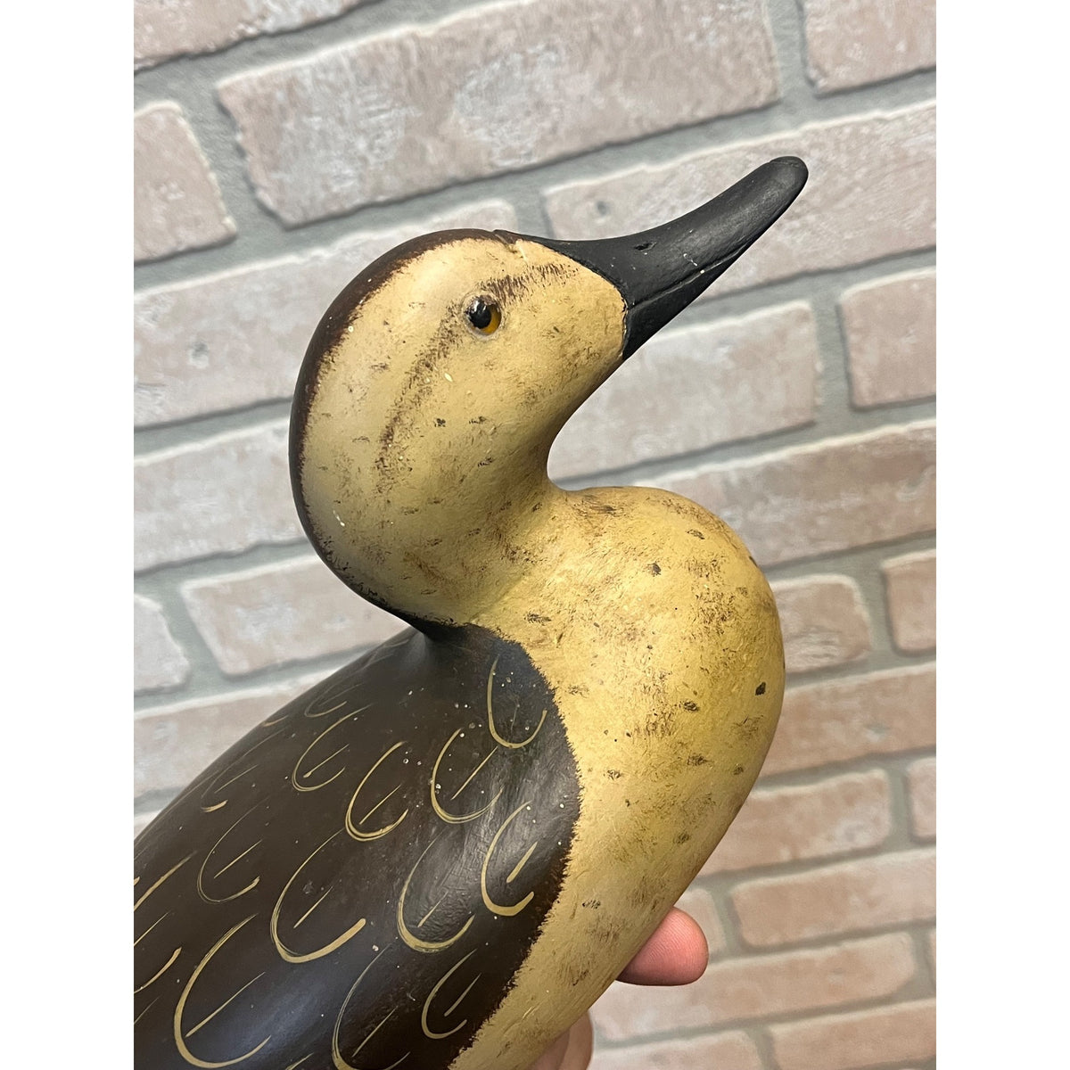 Vintage Art Bergman Pair Blue-Winged Teal Wooden Duck Decoys Van Dyne WI Wis