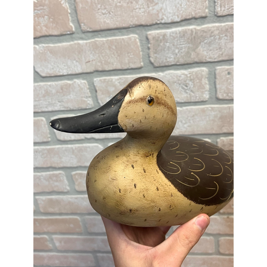 Vintage Art Bergman Pair Blue-Winged Teal Wooden Duck Decoys Van Dyne WI Wis